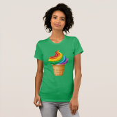 Rainbow Ice Creme Cone T-Shirt (Vorne ganz)