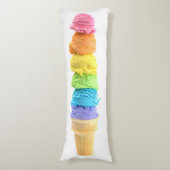 Rainbow Ice Creme Kronenkörper Kissen (Vorderseite Vertikal)
