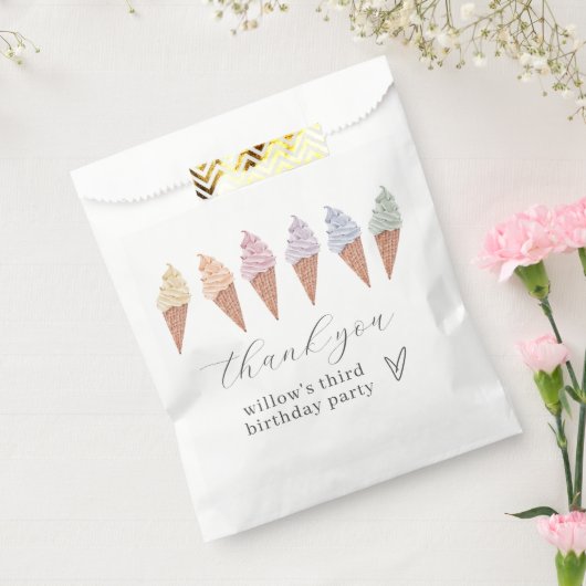 Rainbow Icecream Geschenktütchen (Versiegelt)