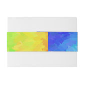 Rainbow Icy Einladungsbanderole (Rückseitenbeispiel)