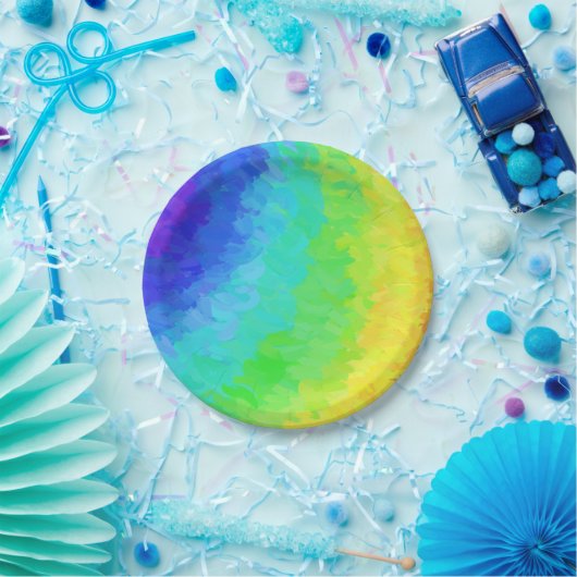 Rainbow Icy Pappteller (Party)