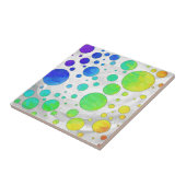 Rainbow Icy Polka Dot Pattern Fliese (Seite)