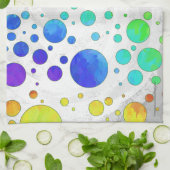 Rainbow Icy Polka Dot Pattern Handtuch (Gefaltet)