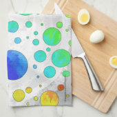 Rainbow Icy Polka Dot Pattern Handtuch (Viertel Falte)