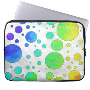 Rainbow Icy Polka Dot Pattern Laptopschutzhülle