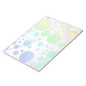 Rainbow Icy Polka Dot Pattern Notizblock (angewinkelt)