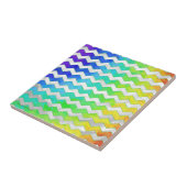 Rainbow Icy Zickzack Pattern Fliese (Seite)