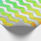Rainbow Icy Zickzack Pattern Geschenkpapier (Ecke)