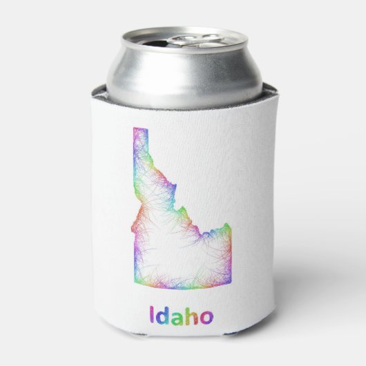 Rainbow Idaho Karte Dosenkühler (Kanne Vorderseite)