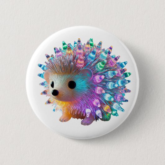 Rainbow Igel Delight Button (Vorderseite)