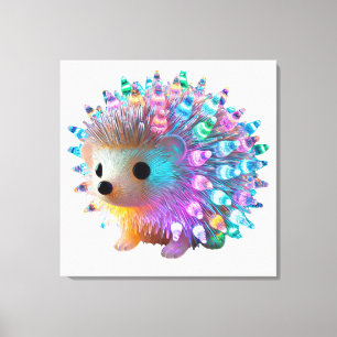 Rainbow Igel Delight Leinwanddruck
