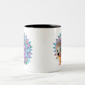 Rainbow Igel Delight Zweifarbige Tasse (Mittel)