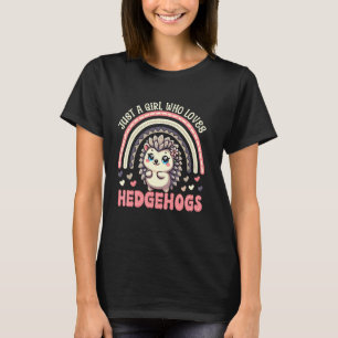 Rainbow Igel Shirt Girls Just A Girl Lieben