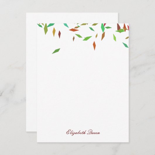 Rainbow Imitate Foil Confetti Einladung Stationery (Vorne/Hinten)