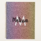 Rainbow-Imitate Glitzer-Muster Planer (Vorderseite)