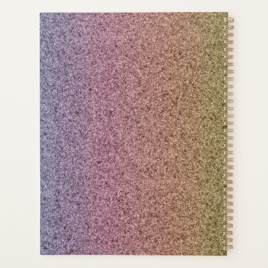 Rainbow-Imitate Glitzer-Muster Planer (Rückseite)