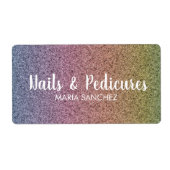 Rainbow Imitate Glitzer Pattern Nail Hair Business (Vorne)