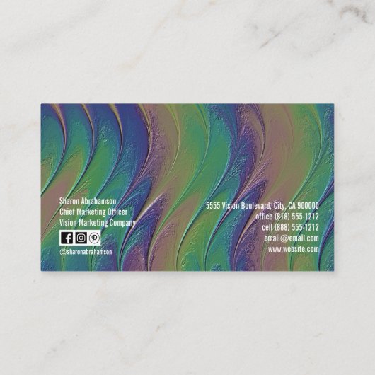 Rainbow-Imitate - Hintergrund Visitenkarte (Rückseite)