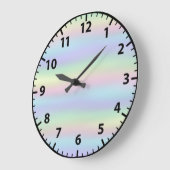 Rainbow-Imitate Holographic Girl Wall Clock Große Wanduhr (Winkel)