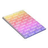 Rainbow Imitate Sparkle Stuff 1980er Style Noteboo Notizblock (Rechte Seite)