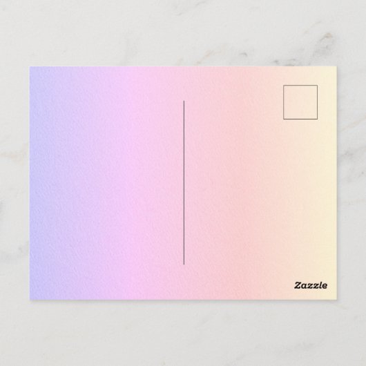 Rainbow Imitats Glitzer Herz Bright Farbige Custom Postkarte (Rückseite)