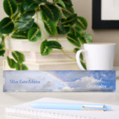 "RAINBOW IN CLOUDS" DESK NAMEPLATE NAMENSPLAKETTE
