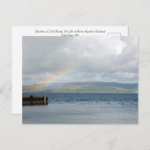 Rainbow in Loch Ranza Postkarte (Vorne/Hinten)