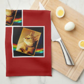 Rainbow Indigo Geschirrtuch (Viertel Falte)