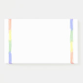 Rainbow-individuelle Name-Notizblock Post-it Klebezettel (Vorderseite)
