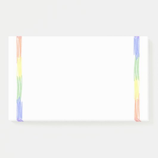 Rainbow-individuelle Name-Notizblock Post-it Klebezettel (Vorderseite)