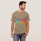 Rainbow Infinity Autismus-Bewusstsein Neurodiversi T-Shirt (Vorne ganz)