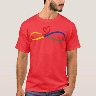 Rainbow Infinity Autistic Children ADHD Autism Awa T-Shirt