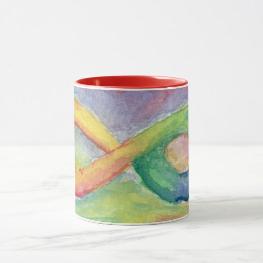 Rainbow Infinity by Lyric Rivera - Tasse des Kaffe (Zentrum)