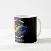 Rainbow Infinity Neurodiversitäts-Symbol - Unendli Kaffeetasse (VorderseiteRechts)