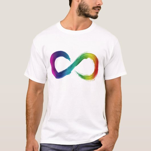 Rainbow Infinity Neurodiversity-Shirt T-Shirt (Vorderseite)