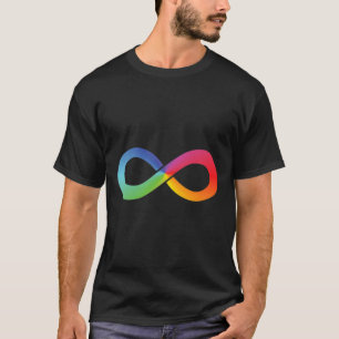 Rainbow Infinity Symbol Autismus Bewusstsein Neuro T-Shirt