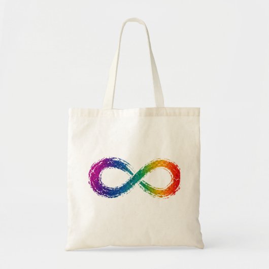 Rainbow Infinity Symbol Neurodiversity  Tragetasche (Vorne)