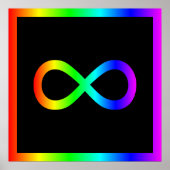 Rainbow Infinity-Symbol Poster (Vorne)