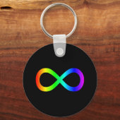 Rainbow Infinity-Symbol Schlüsselanhänger (Vorderseite)
