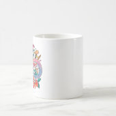 Rainbow Infinity Watercolor Blume Autismus Kaffeetasse (Mittel)