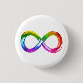 Rainbow Inifinity-Symbol Button (Vorderseite)