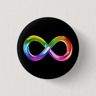 Rainbow Inifinity-Symbol Button