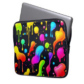 Rainbow Ink Paint Splash Laptopschutzhülle (Vorderseite Links)