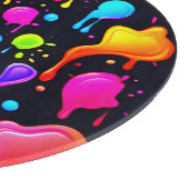 Rainbow Ink Paint Splash Schneidebrett (Ecke)