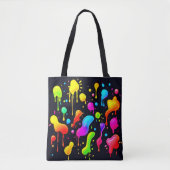 Rainbow Ink Paint Splash Tasche (Vorderseite)