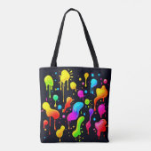 Rainbow Ink Paint Splash Tasche (Rückseite)