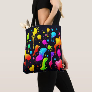 Rainbow Ink Paint Splash Tasche
