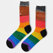 Rainbow inklusive socken (Linkes Detail)