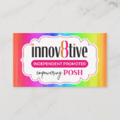 Rainbow Innov8tive Posh-Visitenkarte Visitenkarte (Rückseite)