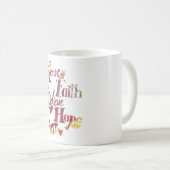 Rainbow Inspiration Words Tasse (VorderseiteRechts)